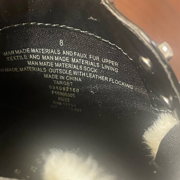 Target Black Combat Moto Boots with Rugged Sole - Picture 11 of 14